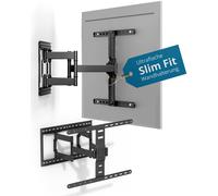 Xantron Slim Fit SLIMLINE-466US - Soporte de pared para TV (orientable, incluye accesorios, solo 27 mm de distancia a la pared, 43-90 pulgadas y VESA hasta 600 × 400, soporte ultra delgado para