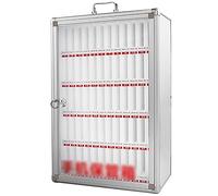 XAoSCd Armario para Teléfono Móvil, Armario De Almacenamiento, Armario De Pared con Cerradura Y Asa, Armario para Guardar Teléfonos Móviles, Oficina, Aula.,60 Slots