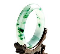 XAoSCd Brazalete De Jade Chino Birmano - Regalos Certificados De Grado A Para Mamá Joyería De Pulsera De Jadeíta (56 Mm 62 Mm)