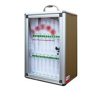 XAoSCd Caja De Seguridad para Teléfono Móvil, 60 Ranuras, De Metal, Portátil Y Transparente, para Reuniones De Empresa, Armario De Almacenamiento,24