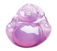 XAoSCd Colgante De Buda De Jade, Collar De Calcedonia Púrpura Emperador, Joyería De Ágata Violeta Para Mujeres Y Hombres