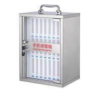 XAoSCd Gabinete De Pared De Acero Inoxidable para Guardar Teléfonos Móviles con 12, 24, 36, 48 Y 60 Ranuras para Escuelas, Aulas, Oficinas Y Empresas.,Silver-24