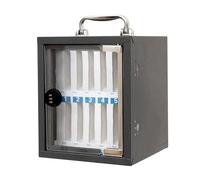 XAoSCd Gabinete De Pared para Guardar Teléfonos Móviles con Cerradura Combinada, Caja Fuerte De Acero Inoxidable para La Escuela Y La Oficina, Organizador con Ranuras Numeradas,12