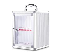 XAoSCd Gabinete para Llaves De 6 Ranuras, De Aleación De Aluminio, para Guardar Teléfonos Celulares, Bolsillos para Guardar Gráficos, Caja con Cerradura De Seguridad Y Manija P,Silver-12