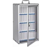 XAoSCd Gabinete para Teléfono Celular, Gabinete De Almacenamiento para Celulares, Gabinete De Bolsillo De Aleación De Aluminio para Guardar Teléfonos Celulares, Montado En La P,Silver-36