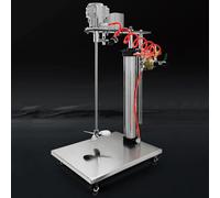 XAoSCd Mezclador De Pintura Neumático De 5 Galones, Agitadores De Aire De 1/8 HP, con Pantalla Digital Y Elevación Automática, para Tinta Líquida Viscosa.,