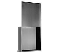 XAoSCd Nicho De Baño De Acero Inoxidable, Estantes De Almacenamiento para Artículos De Tocador, Estante De Ducha Empotrado Impermeable para Almacenamiento De Baño/Champú, Fácil,BIDHCKQ49655-Red