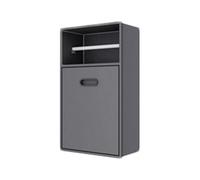 XAoSCd Nicho De Ducha Empotrado De Acero Inoxidable, Inserto De Pared Flexible para Ducha, Cubo De Basura para Baño.,BIDHCKQ50962-Grey-50x30x14cm