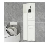 XAoSCd Nicho De Ducha Empotrado De Acero Inoxidable para La Pared, Ideal para Organizar El Baño.,BIDHCKQ52677-White-86x30x14cm-A