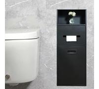 XAoSCd Nichos incorporados Nichos de Acero Inoxidable Con Puerta Desmontable Con Cubo De Basura Ducha Baño Nicho Hecho A Medida Aparte Del Inodoro Adecuado Para Parques Baños Públicos, Gris-20x66cm