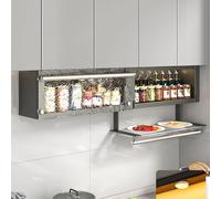 XAoSCd Organizador De Cocina con Estantes Abatibles para Gabinete De Cocina, Estante Deslizante De Pared Plegable, Organizador Deslizable para Gabinete Superior, Gabinetes De Vi,Style 2-H 21cm