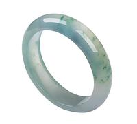 XAoSCd Pulsera De Jade Para Mujer, Brazalete De Jadeíta Verde Auténtico Natural, Joyería Con Certificado De Regalo Para Mamá (Un Color 56 Mm)
