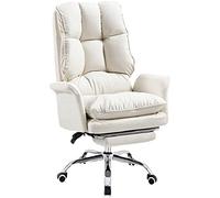 XAoSCd Silla de oficina con ángulo ajustable, respaldo alto, silla ergonómica para computadora, cojín grueso, silla para juegos, con reposapiés