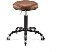 XAoSCd Taburete con Ruedas Taburete Ajustable Dibujo Ajustable Masaje SPA Taburete Rodante Salón Taburete (Marrón)