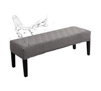 xapuo Funda De Banco Impermeable Cobertura Completa, Elástica Patrón Hoja - Ajuste Universal para Bancos Comedor, Piano Y Entrada(Medium Gray,4pcs)