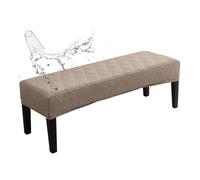 xapuo Funda De Banco Impermeable Cobertura Completa, Elástica Patrón Hoja - Ajuste Universal para Bancos Comedor, Piano Y Entrada(Taupe,4pcs)