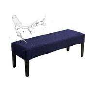xapuo Funda De Banco Repelente Al Agua con Estampado Hojas - Completa Elástica Jacquard para Piano, Entrada Y Comedor(Navy Blue)