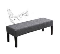 xapuo Funda De Banco Repelente Al Agua con Estampado Hojas - Completa Elástica Jacquard para Piano, Entrada Y Comedor(Dark Gray)