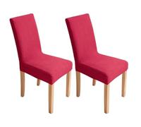 xapuo Fundas para Sillas Elásticas De Jacquard - Extraíbles Y Lavables A Máquina, Tela Transpirable Apta para Mascotas para Hogar Hotel(Rose Pink,2pcs)