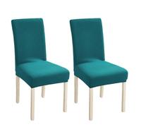 xapuo Mantas De Silla Felpa Polar Extra Gruesa - Ajuste Elástico, Lavable En Máquina, para Comedor Y Hotel(Stone Blue,2pcs)