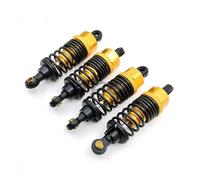 XAQRYQO Amortiguadores RC para HSP 102004 122004 02002 02175 1/10 RC On-Road Drift Car 4PCS Amortiguador De Metal(Yellow)