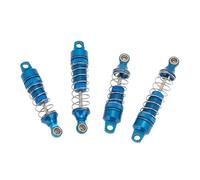 XAQRYQO Amortiguadores RC para Losi para Mini-T 2.0 2WD para Stadium 1/18 RC Truck Upgrade Parts 4 Piezas Amortiguador Trasero Delantero De Metal para Amortiguadores De Resorte(Blue)