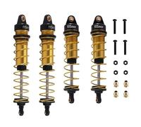 XAQRYQO Amortiguadores RC para SENTON para Arrma para Granite para Typhon para Big para Rock 4X4 para BLX 1/10 RC Coche Amortiguador Trasero Delantero De Metal(Yellow)