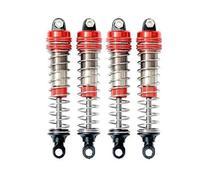 XAQRYQO Amortiguadores RC para XLF X03 X04 X03A X04A Coche MAX 1/10 RC Sin Escobillas Monster Truck Piezas De Mejora 4 Amortiguador Metal(Red)