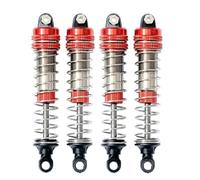 XAQRYQO Amortiguadores RC para XLF X03 X04 X03A X04A para MAX 4 Uds Amortiguador De Metal 1/10 RC Coche Sin Escobillas para Piezas De Mejora De para Monster Truck(Red)