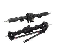 XAQRYQO Eje Completo RC para Axial para SCX10 II 90046 90047 1:10 RC Eje Trasero Delantero De Metal Crawler Piezas Mejora Actualización Coche Accesorios(1 Set)