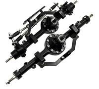 XAQRYQO Eje Completo RC para D90 1/10 Coche Trepador De Control Remoto, Piezas Mejora Camión, Eje Trasero Delantero Aleación, Juego RC(1Set)