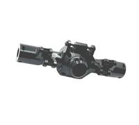 XAQRYQO Eje Completo RC para HuangBo para ZP1001 ZP1002 ZP1003 ZP1004 1/10 RC Piezas De Coche Metal CNC Proceso Carcasa del Eje Trasero Actualización(Black)