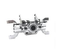 XAQRYQO Eje Completo RC para HuangBo para ZP1001 ZP1002 ZP1003 ZP1004 1/10 RC Piezas De Coche Metal Actualización CNC Proceso Carcasa del Eje Delantero(Silver)