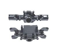 XAQRYQO Eje Completo RC para HuangBo ZP1001 ZP1002 ZP1003 ZP1004. 1/10 Piezas De Coche RC Mejora La Carcasa del Eje Delantero Y Trasero Proceso CNC Metal(Black)