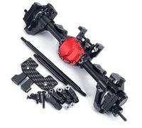 XAQRYQO Eje Trasero de Coche RC para Axial SCX10 II 90046 90047 Eje De Portal Aleación Aluminio Delantero Y Trasero Piezas Actualización para Camión con Orugas RC 1/10(Front Axle)