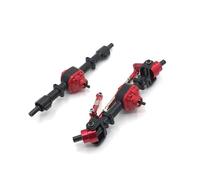 XAQRYQO Eje Trasero de Coche RC para MN D90 D91 D96 99S FJ45 Accesorios De Mejora para Coche RC 1/12, Juego Eje Puente Delantero Y Trasero con Engranaje Metálico(Black)