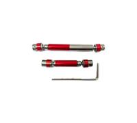 XAQRYQO Ejes de transmisión para HOBBYPLUS CR-18P para Rock Crawler TRX4 para Redcat Gen8 4WD 1/18 RC Car Upgrades Parts Juego De 2 Ejes Transmisión Centrales Metal(Gray)