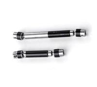 XAQRYQO Ejes de transmisión para HOBBYPLUS CR18P para Rock para Van 1/18 RC Actualizaciones Piezas Accesorios Juego De 2 Ejes Transmisión Central Acero(Black)