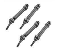 XAQRYQO Ejes de transmisión para Traxxas para Mini para EREVO para Summit para Slash 4WD 1/16 RC Piezas De Mejora De Coche 4 Uds Eje De Transmisión Trasero Delantero De Metal