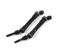 XAQRYQO Ejes de transmisión para Traxxas para Slash 4X4 para Rustler para Stampede 4X4 para Coches VXL 1/10 RC Conjunto De Eje De Transmisión CVD Delantero Y Trasero De Acero(Black,Front)