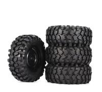 XAQRYQO Neumático de Coche RC para HSP para Redcat para Traxxas para Axial 90046 1/10 Piezas para Coche RC Crawler 4x4 4 Llantas De Goma 96 Mm Y 1,9 Pulgadas con Bloqueo Talón