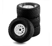 XAQRYQO Neumáticos Coche RC para ARRMA para Mojave para TRAXXAS UDR Todoterreno Buggy RC Coche 4 Uds 138mm 1/7 Neumático De Camión Recorrido Corto Desierto Rueda Hexagonal 17mm(White)