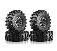 XAQRYQO Neumáticos de Coche RC para Crawler para Coche para Axial SCX10 para Wraith para Capra RR10 RBX10 para Traxxas TRX4 1/10 RC 4 Piezas 150 Mm 2,2 "llanta De Rueda