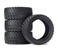 XAQRYQO Neumáticos de Coche RC para Rolly para HPI WR8 para HSP 94177 para WLtoys 144001 1/14 1/10 Pieza De Repuesto De Coche RC 4 Uds Neumáticos De Goma para Coche RC De 67mm