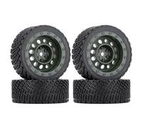 XAQRYQO Neumáticos de Coche RC para Rolly para WLtoys 1/14 1/10 4 Uds Negro 12mm Hex 67mm RC Neumáticos De Goma Rueda RC Neumático Repuestos Accesorio