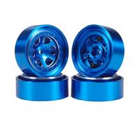 XAQRYQO Neumáticos de Coche RC para TRX4-M para Bronco para Defender FCX24 SCX24 AX24 Llantas Beadlock Que Se Adaptan A Neumáticos TRX4M para Actualización De Orugas RC 1/18(Blue)