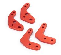XAQRYQO Piezas de radiocontrol para Axial para SCX10 II 90046 1/10 RC Car 4PCS Soporte De Amortiguador Ángulo Altura Extensión Suspensión Choque Torre(Red)