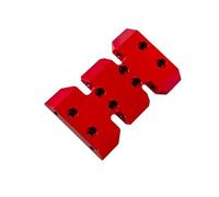 XAQRYQO Piezas de radiocontrol para Axial Scx10 Piezas De Actualización Aleación Aluminio Centro Gravedad Inferior Placa Deslizamiento Traslación Accesorios para Autos RC(Red)