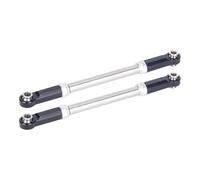 XAQRYQO Piezas de radiocontrol para Traxxas BL-2S para Slash 4x4 4WD Piezas De Mejora CNC Aleación Aluminio 2 Uds para Varilla Eslabones Dirección Combinada(Black)