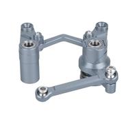 XAQRYQO Piezas de radiocontrol para Traxxas BL-2S para Slash 4x4 4WD, Piezas De Mejora, Manivela Dirección Aluminio Y Juego Servoahorro Enlace Arrastre(Gray)